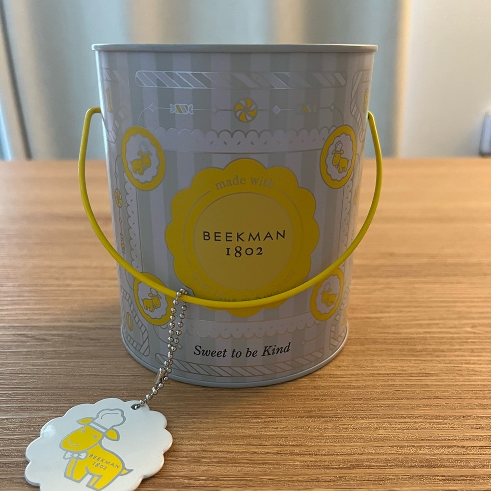Beekman 1802 Collectible Goat Can Tin Holiday Pail Sweet To Be Kind - Picture 1 of 4